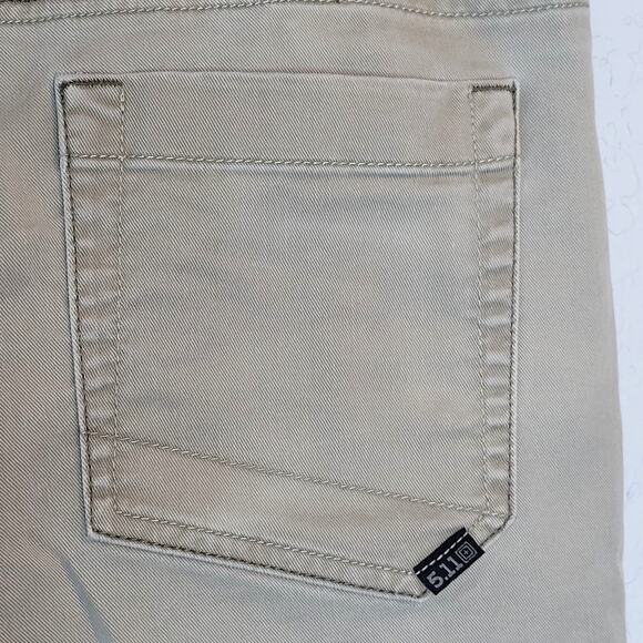 5.11 Tactical Mens 32x30 Khaki Tan Beige Work Utility Pants Pockets Casual - Picture 5 of 12